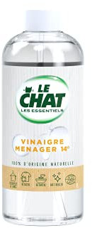Le Chat Les Essentiels Vinaigre Ménager Recharge – (1L) – Vinaigre Multi-usages – Détache Détartre Fait Briller
