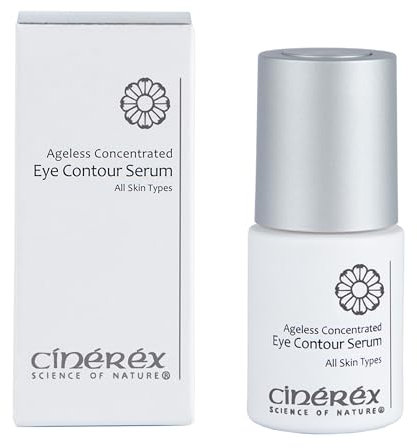 Cinere Ageless Konzentriertes Augen-Konturserum mit Palmitoyl Tetrepeptide-3, Dipeptide-2, Palmitoyl Oligopeptid und Ursi-Blatt-Extrakt, parfümfrei