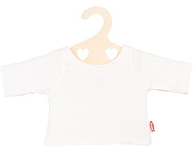 Heless 2956 - T-Shirt für Puppen in Weiß, Größe 35 - 45 cm