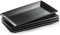 YHOSSEUN Ceramic Serving Platters Set of 4, Rectangular Trays for Food, Sushi, 9.8 In Dishes for Entertaining, Matte Black Serving Plate Halloween Table Decor