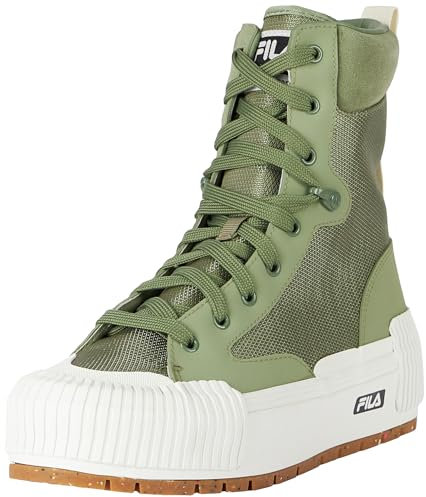 Fila Cityblock High Platform Wmn, Stivali alla Moda Donna, Verde Olio, 39 EU
