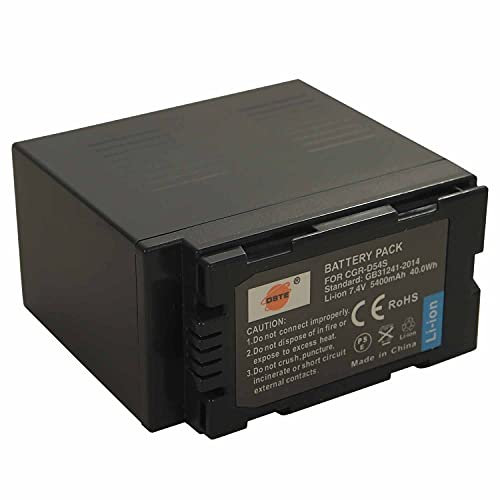 DSTE Replacement Battery Compatible with Panasonic CGA-D54, CGA-D54S, CGR-D54S, AG-DVC180A, AG-DVC30, AG-DVC60