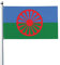 Flagge der Roma 3 x 5 Fuß Flagge mit 2 rostfreien Metallösen, strapazierfähigem doppelt genähtem und hochwertigem Polyester ohne Fahnenmast