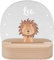 wunderwunsch - Personalisiertes Nachtlicht für Babys - Individuelle Nachttischlampe für Kinder - Personalisierte Geschenke Kinder - Babygeschenk - Geschenk zur Geburt Bambus + Acrylglas