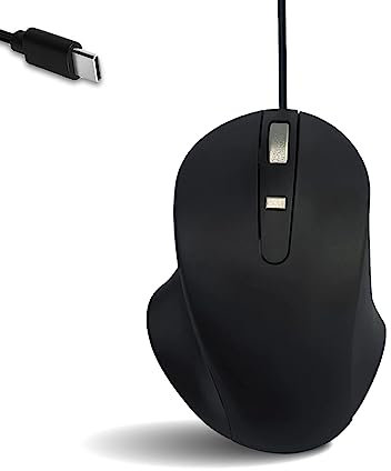 Matias Ratón USB-C PBT con Cable Negro