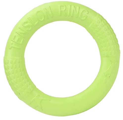 Pet Pull Ring, Dog Flying Ring Toy EVA-Übungsspringen für den Außenbereich für Welpen (Grün)