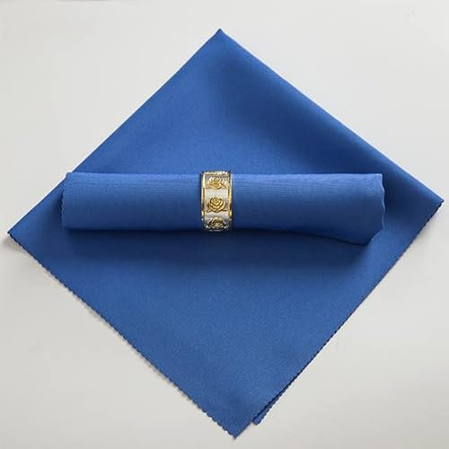 XIAOXIN 10 pièces 48x48cm Serviettes en Tissu Mariage Banquet décoration Polyester Serviettes de Table fête Restaurant Couleur Unie Service Serviettes Tissu