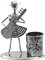 Boerni Iron Art - Pot à crayons en métal en forme de guitare - Pot à crayons rétro - Décoration pour la maison, le bureau, la papeterie