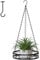 Mutool Hanging Planter for Indoor Outdoor, Plant Pots With Ceiling Hook & Basket Chains, Black