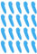 sourcing map 20Pcs Blade Knife Tip Protector Cover Plastic Knife Guard Sleeves Blade Tip Sleeves Cover for Kitchen, Blue