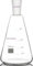 BorinGlass 24/40 Glass Erlenmeyer Flask, Borosilicate Glass Graduated Laboratory Flask with 24/40 Standard Taper Outer Joint, 500 ml