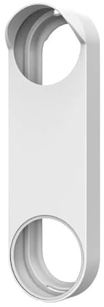 Doorbell Silicone Protective Cover, Waterproof And Dropproof Doorbell Skin Case Google Nest Doorbell Accessories Black (Color : White)