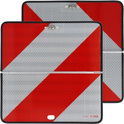 SAMETRUCK Parkwarntafel rechts Links Warntafel klappbar Nacht Tafel Schild LKW PKW Anhänger