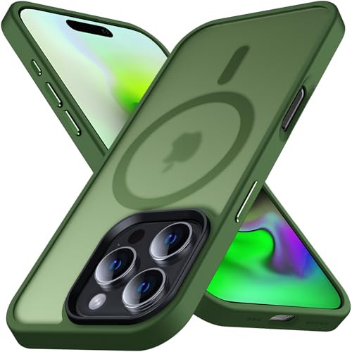 Anqrp Designed for iPhone 16 Pro Magnetic Case, [Support Magsafe] [Fast Charging] Super Soft Silicone Slim Phone Case Cover Compatible with iPhone 16 Pro 6.3, Green