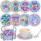 Diamond Painting Untersetzer mit Halter, 8 Stück Tierthema Diamond Painting Basteln für Tassen, 5D DIY Diamant-Painting Untersetzer Set für Anfänger Erwachsene Kinder
