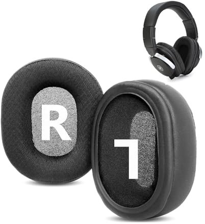 HTINDUSTRY Cuscinetti auricolari di ricambio Compatibile con le cuffie monitor Yamaha HPH-MT8 Cuscinetti auricolari con tessuto traspirante/schiuma ad alta densità