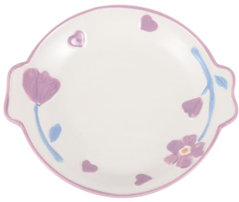 Garneck Plato Llano De Cerámica Plato De Dulces Platos De Cocina Platos De Aperitivo Platos Llanos Estampados Fuente De Porcelana Frutero De Porcelana Platos Pequeños Platos De Ensalada
