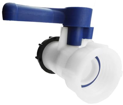 IBC Tank Fittings Selection - S60x6 & S100x6 Adapters - Male, Female, Threaded, Barbed, Valves, Spouts, MDPE Options (Valve (S100x6))