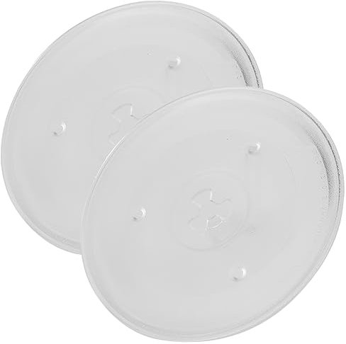 Cabilock Plato Giratorio De 27 Cm Para Microondas Bandeja De Vidrio y Fácil De Limpiar