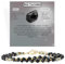 Farfume Armband Damen Edelstein Perlen Armbänder, Chakra 4mm Kristall Natürliche Echte Steine Schmuck Geschenke für Frauen(Schwarzer Turmalin)