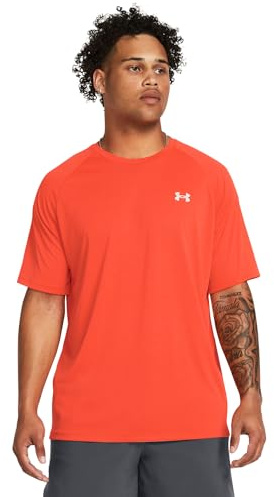 Under Armour Men's Tech Reflective Short Sleeve T-Shirt in Orange