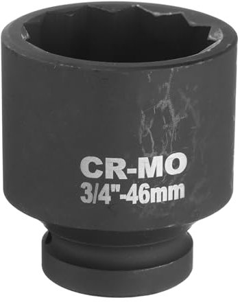 QUARKZMAN Presa a Impatto a 12 Punti da 46mm per Dado dell'Albero Metrico per Riparazioni Auto Facili da Rimuovere