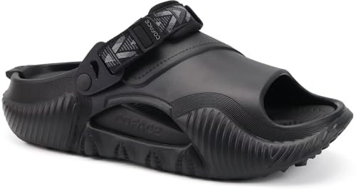 COFACE Mens Sandals with Arch Support Orthopedic Slides for Men Orthotic Clogs 2025 Recovery Sandal Man Plantar Fasciitis Summer Casual Black Size 10
