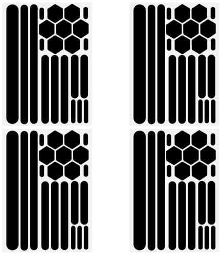 Annlpoy 4pcs Dekorative Aufkleber Fahrrad Aufkleber Fahrradrahmen Aufkleber für Fahrräder, Felgen, Helme - - All Weather Reverse Dekorative Aufkleber für Fahrräder