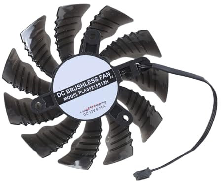 PEPWE Grafikkarten-Ventilator, 82 mm, 3-polig, 12 V, Ersatzzubehör, Grafikkarten-Kühler für GTX1650 Super ITX