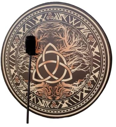 Paaruter Vintage ShamanCeltic Drum Siberian Spirit Music Tambourine Siberian Spirit Music Tambourine