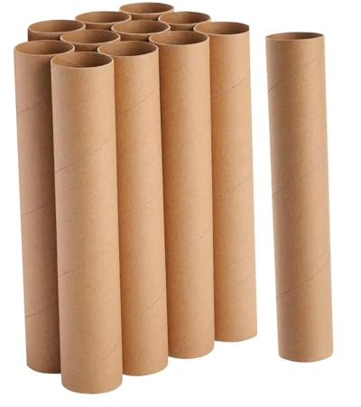 Harilla 10× Craft Cardboard Tubes, Empty Toilet Thick Paper Rolls, Classroom DIY Art Project Supplies Cardboard Rolls for DIY School Crafts & Art Projects Classrooms, Kids, Girls, Boys, 20cm