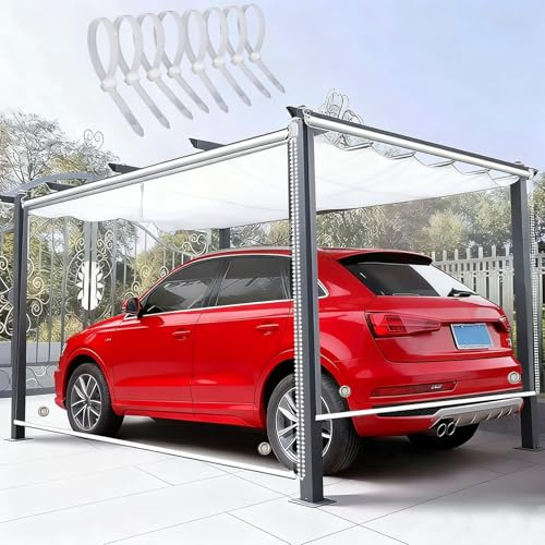 PVC Rollo Transparent für Außenbereich - Wasserdichtes Fensterrollo • Wind- Und Staubschutz Vorhang - Roll-Up Raumteiler für Terrasse & Balkon - Wetterfest - Einfache Montage(W180xH200cm)