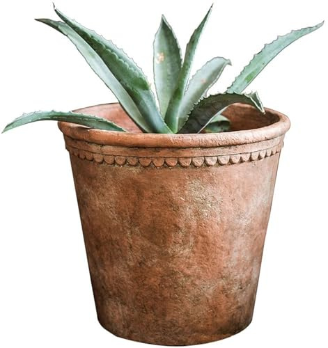 Macetas de cemento de terracota – Maceta cilíndrica grande para jardín al aire libre para bonsái y decoración de paisajes