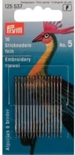 Prym Crewel Embroidery Needles, Gold, One Size