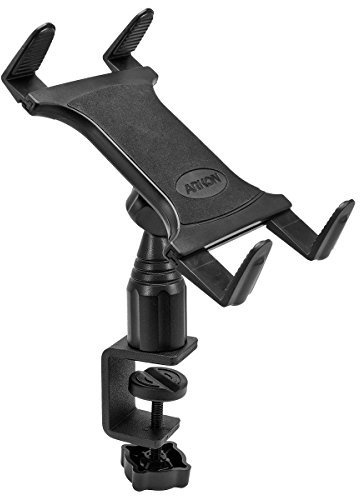 ARKON Heavy Duty C Clamp Tablet Mount for Desks and Carts Retail Black