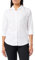 Premier Workwear Women's 3/4 Sleeve Poplin Blouse, White, 12