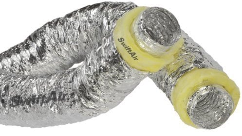 Swiftair Acoustic Insulated ducting Hydroponics Ventilation Fan Hose Heat Recovery Hydroponics 5 125mm