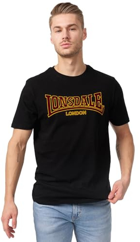 Lonsdale Herren-T-Shirt, Baumwolle, Slim Fit, lässige Alltagskleidung,S3XL