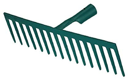 Leborgne, Râteau Forgé 16 Dents Droites, Manche Bois Certifié PEFC 100%, Acier Forgé et Trempé, Idéal pour Ramasser Débris et Cailloux, Manche Extra Long de 150 cm, Outil de Jardinage Efficace