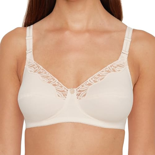 SUSA BH ohne Bügel Topsy , Blickdichter BH mit nahtlos vorgeformten Cups , Gemoldeter BH mit kleiner Blume , Idealer Atmungsaktivität & hoher Stabilität
