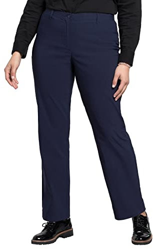 Sheego Damen 670755 Hosen, Blau (Marine), 42 (52)