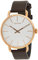 Calvin Klein Damen Analog Quarz Uhr mit Leder Armband K7B216G6