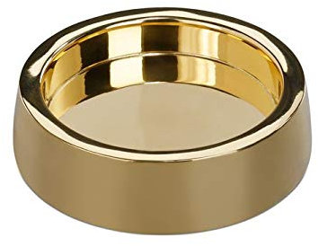 Kerzenleuchter goldfarben, poliert, Innendurchmesser 85mm, Aussendurchmesser 110mm, Höhe 35mm, Messing