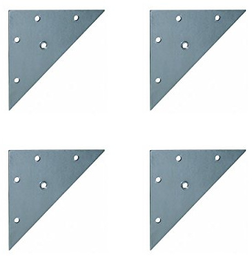 The Bed Slats Company M8 Triangular Furniture Fixing Plates Flat Design Ideal to Attach Furniture Feet or Table Legs