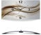 ARTLAND Wanddeko Wanduhr ohne Tickgeräusche Alu Quarzuhr 50x25 cm Eckig Lautlos 3D Design Welle Abstrakt Modern Ausgefallen T9LI