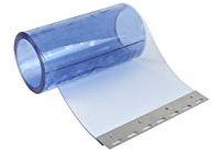 PVC Streifen 300 x 3 mm transparent mit montiertem Pendel aus Edelstahl als Ersatzstreifen, Zusatzstreifen für einen Streifenvorhang, Lamellenvorhang (4,00 m)