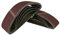 10 bandes abrasives en tissu 75 x 457 mm - Grain 60 - Ruban abrasif - Papier abrasif - Pour ponceuse à bande