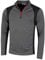 Calvin Klein Mens Micro Grid Half Zip Mid Layer - Slate/Red - XXL