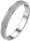 ChicSilver Damen 3mm breit gebürstet Bandring Hochglanzpoliert Fingerring in Größe 54 Einfach Partnerring für Mama Freundin