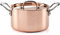 Samuel Groves C4P0513RH 18cm Copper Induction Casserole Pan with Lid, Stainless Steel
